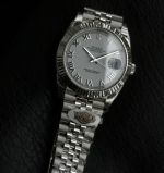 WKD Factory Rolex Datejust 41mm 3235 Movement Romans Markers White Face Watch